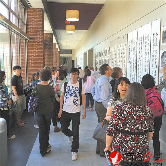 2015年5月岳紅記博士在美國舉辦畫展