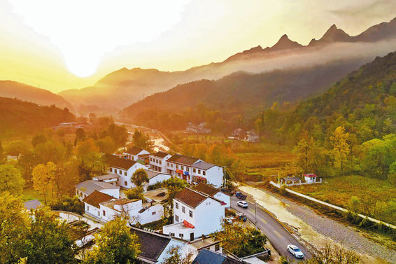 十年蝶變展新顏 鎮(zhèn)強村興如畫卷