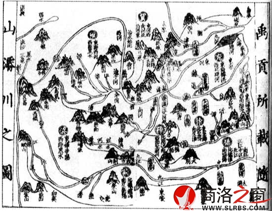 《禹貢》所載九州山川形勢(shì)圖，雕版墨印，宋代。